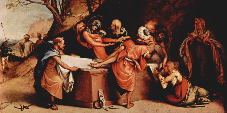 Die Grablegung Christi (Lotto) - Lorenzo Lotto