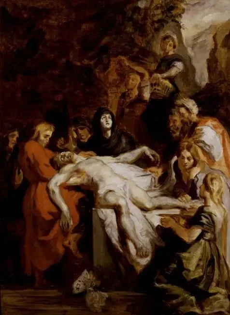 Die Grablegung - Eugène Delacroix