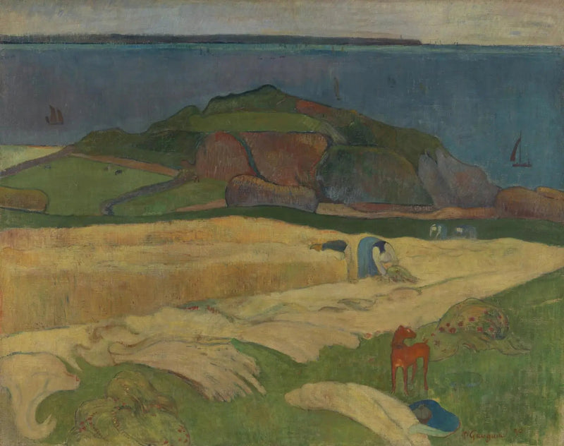 Die Ernte am Meer, Le Pouldu - Paul Gauguin