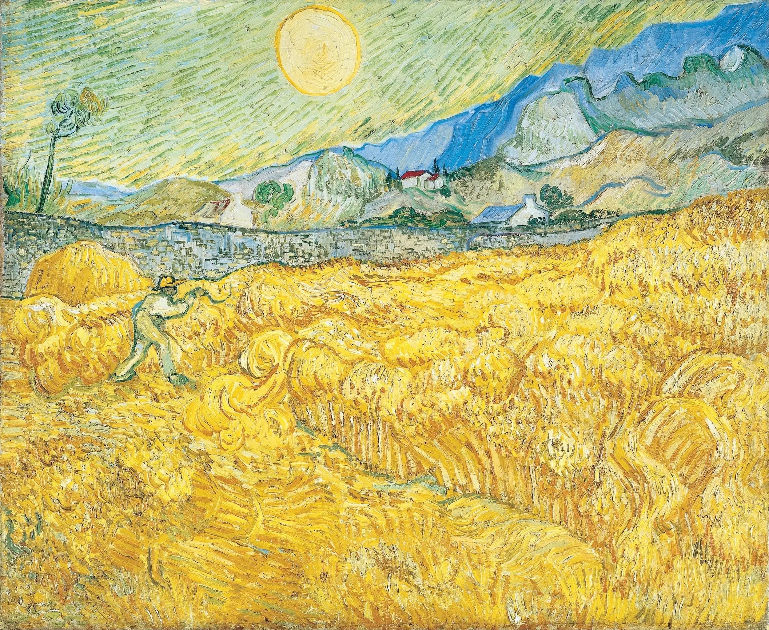 La moisson - Vincent van Gogh image 1 copie peinte à la main à l’huile