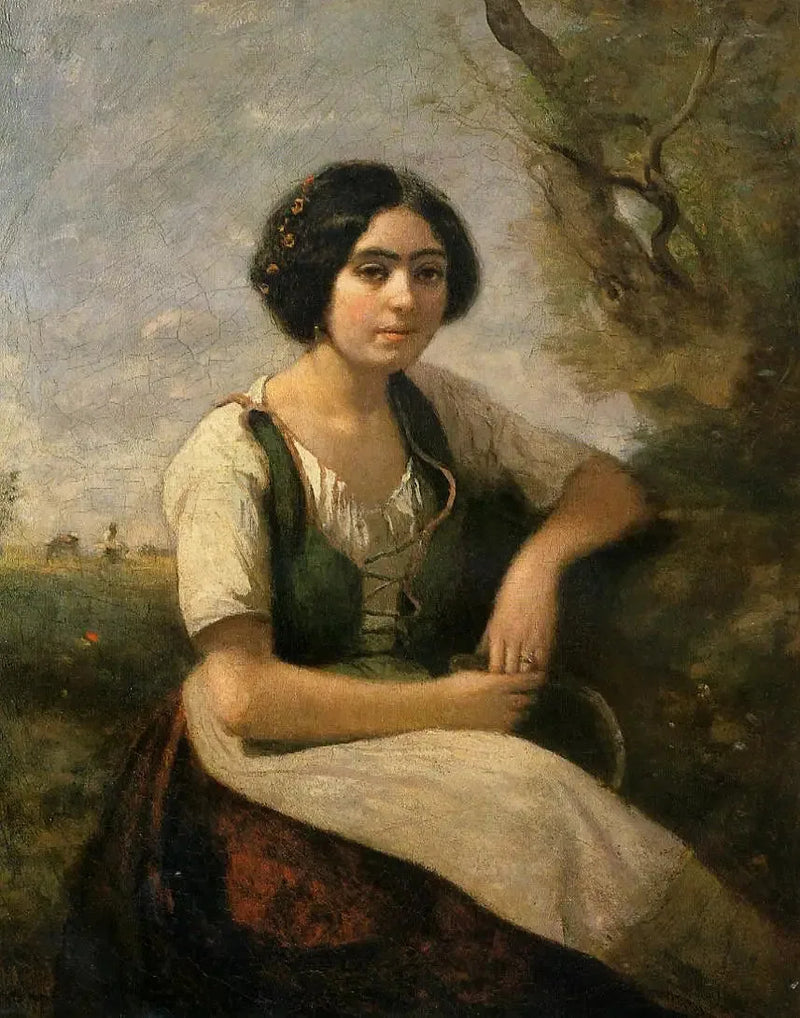 Die Mähmaschine mit der Sichel - Jean-Baptiste Camille Corot