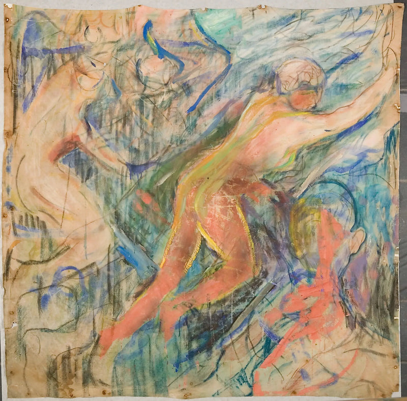 Der menschliche Berg: obere linke Ecke - Edvard Munch