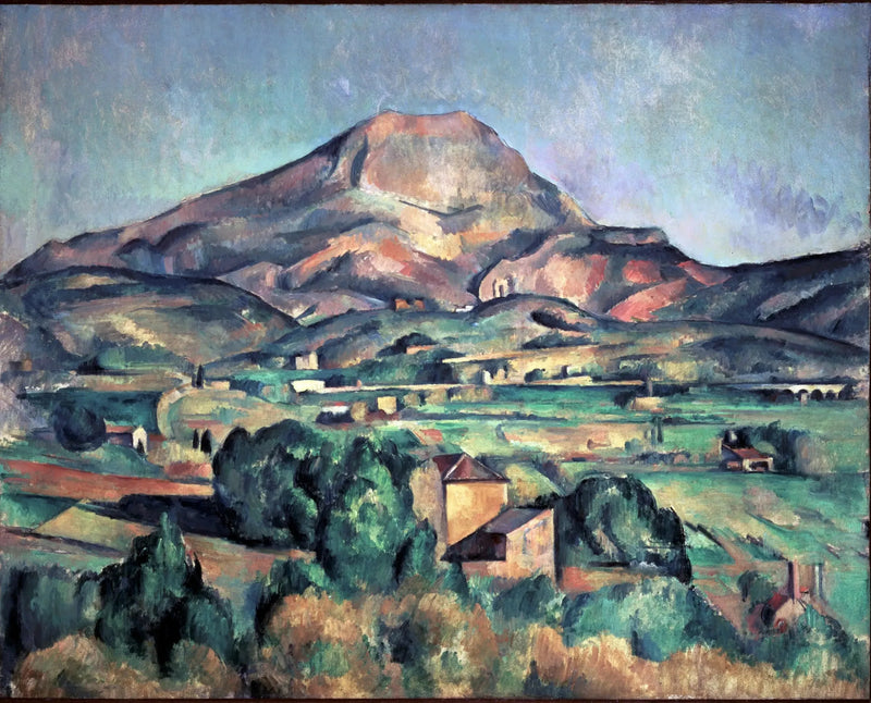 Der Berg Sainte-Victoire von Bellevue aus gesehen - Paul Cézanne