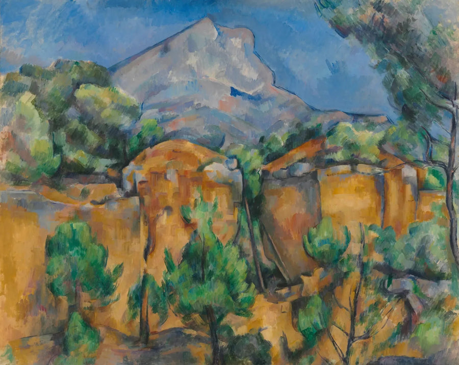 Der Berg Sainte-Victoire gesehen von Bibémus - Paul Cézanne