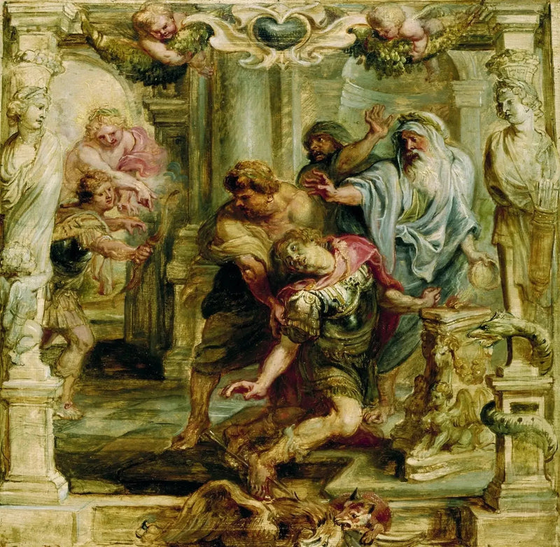 Der Tod des Achilles - Peter Paul Rubens