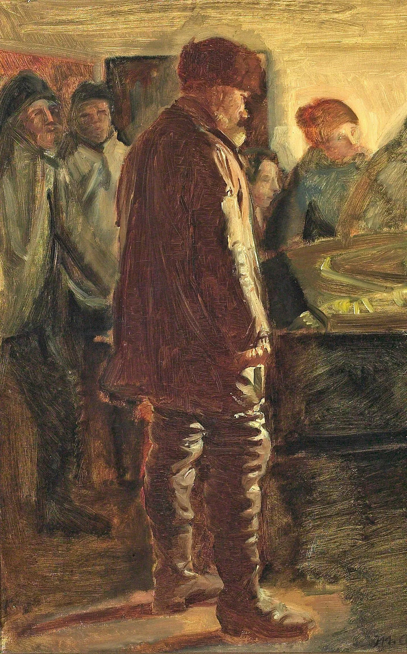 Der Tod eines Sünders. – Michael Peter Ancher