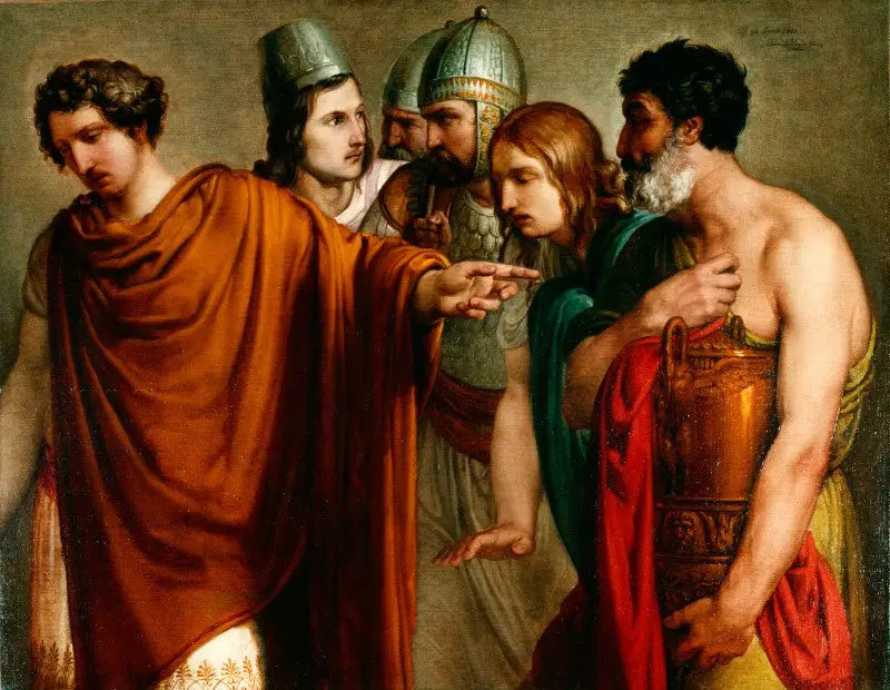 Der Tod von Abadate - Francesco Hayez