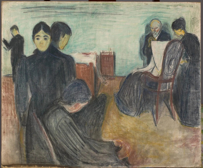 Der Tod im Krankenzimmer - Edvard Munch