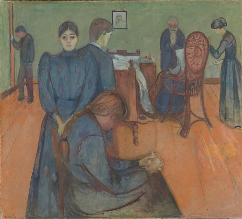 Der Tod im Krankenzimmer - Edvard Munch