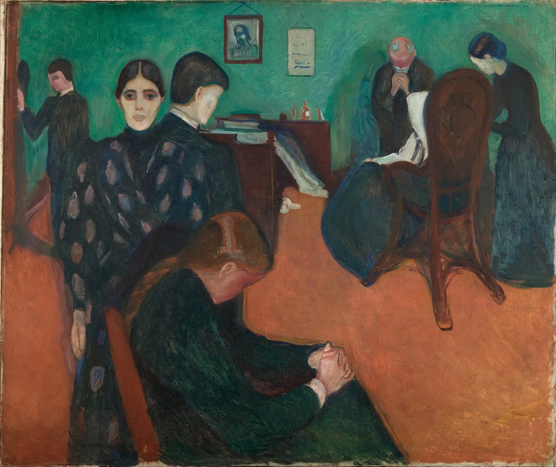 Der Tod im Krankenzimmer - Edvard Munch