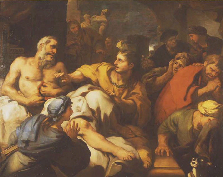 Der Tod des Cato - Luca Giordano