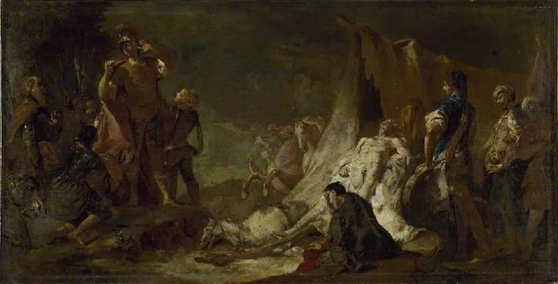 Der Tod Darius - Giovanni Battista Piazzetta