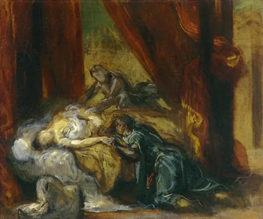 Der Tod der Desdemona - Eugène Delacroix