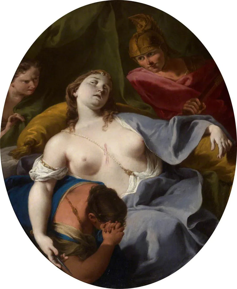 Der Tod der Lucrezia - Giovanni Battista Pittoni