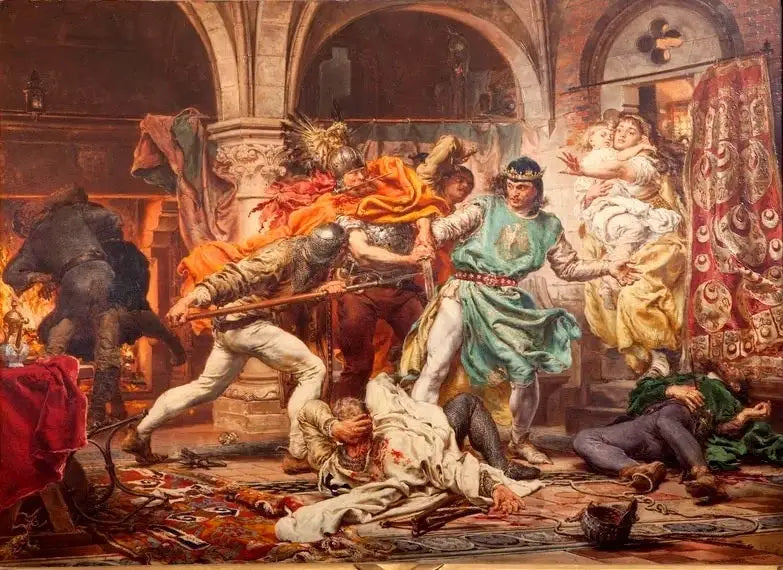 Der Tod von Przemysl II - Jan Matejko