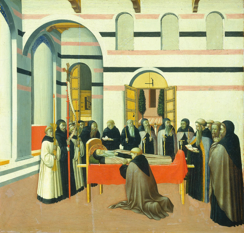 Der Tod des heiligen Antonius - Meister der Osservanza