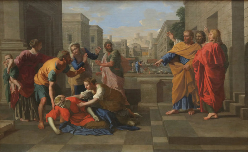Der Tod von Saphire - Nicolas Poussin