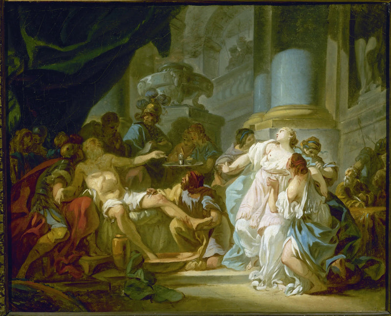Der Tod des Seneca - Jacques-Louis David