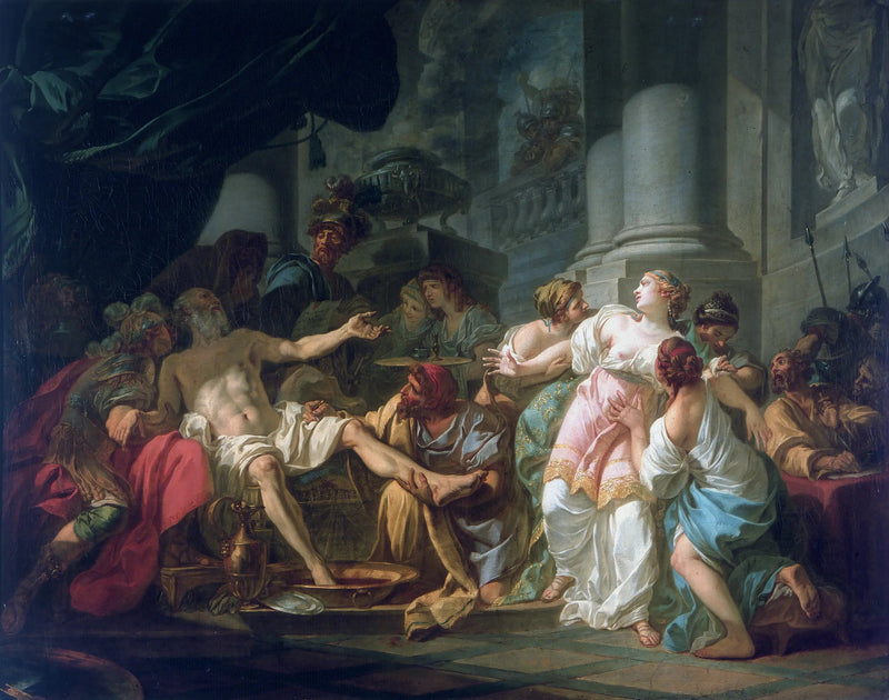 Der Tod des Seneca - Jacques-Louis David