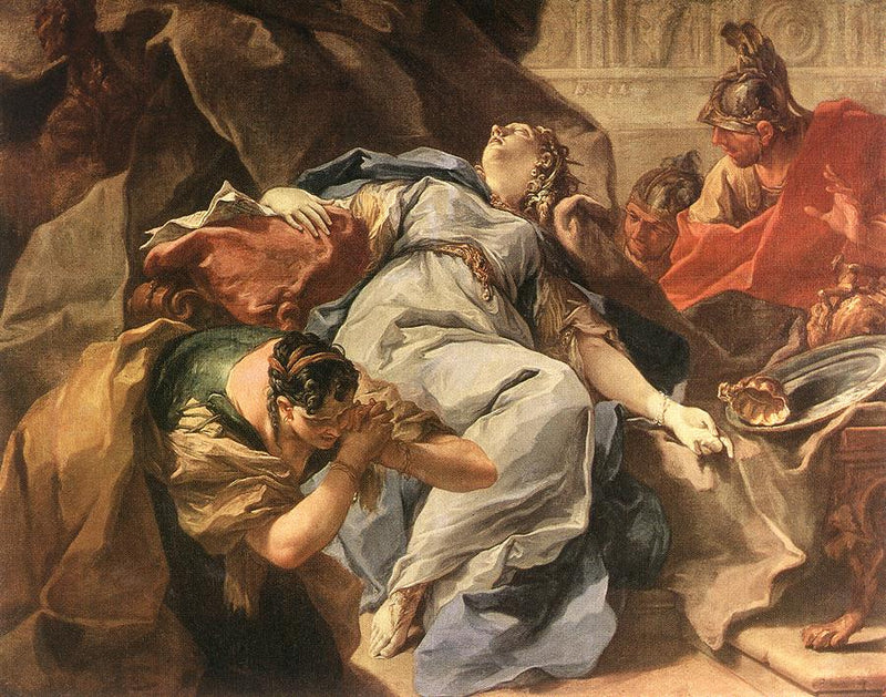 Der Tod der Sophonisbe - Giovanni Battista Pittoni