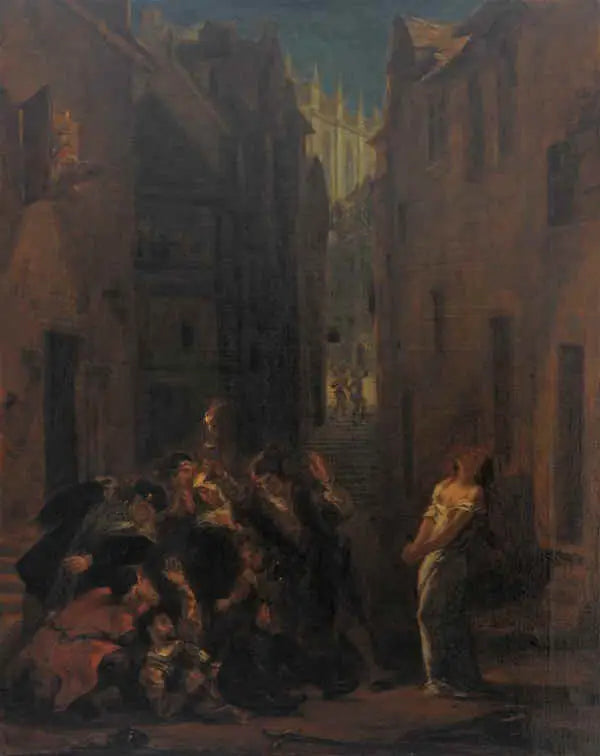La mort de Valentin - Eugène Delacroix image 1 copie peinte à la main à l’huile