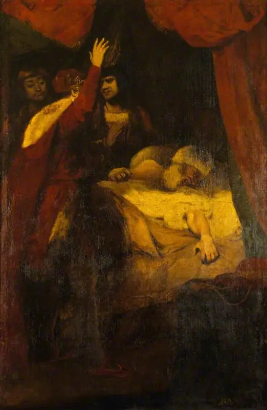Der Tod des Kardinals Beaufort (1377-1447) (Auszug aus Henri VI von William Shakespeare, Teil II, Akt III, Szene III) - Joshua Reynolds