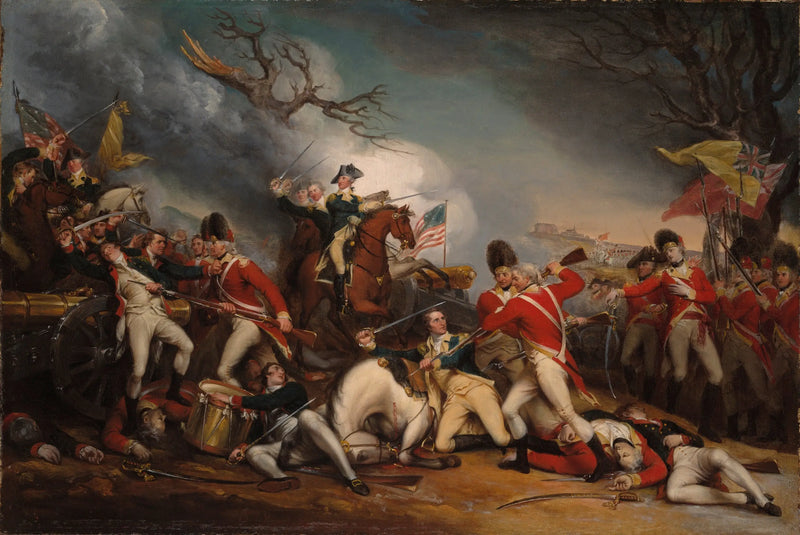 Der Tod des Generals Mercer in der Schlacht von Princeton, am 3. Januar 1777 - John Trumbull