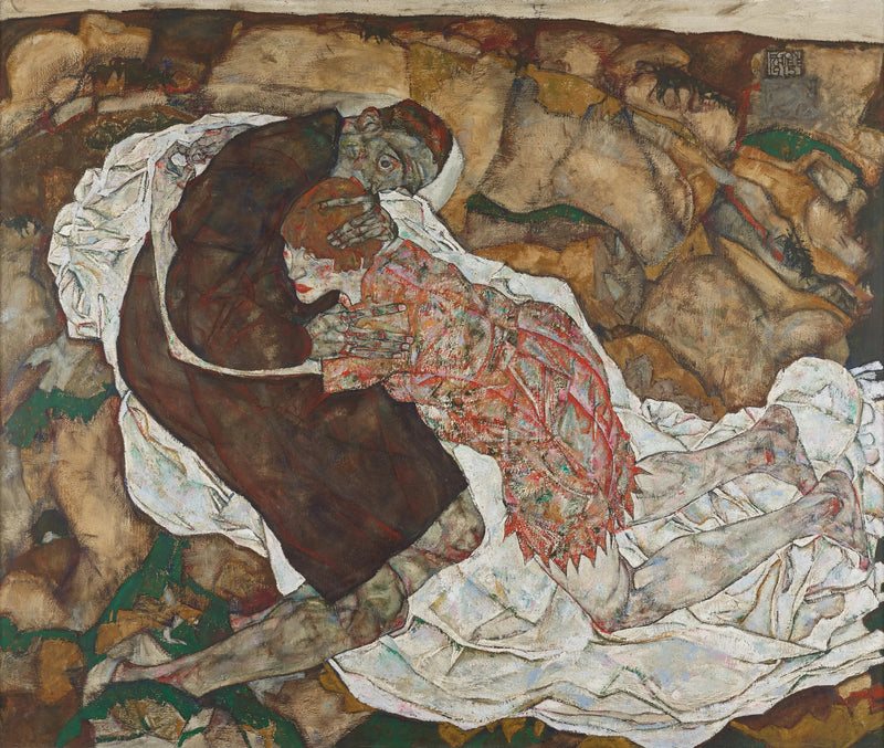 Der Tod und das junge Mädchen - Egon Schiele
