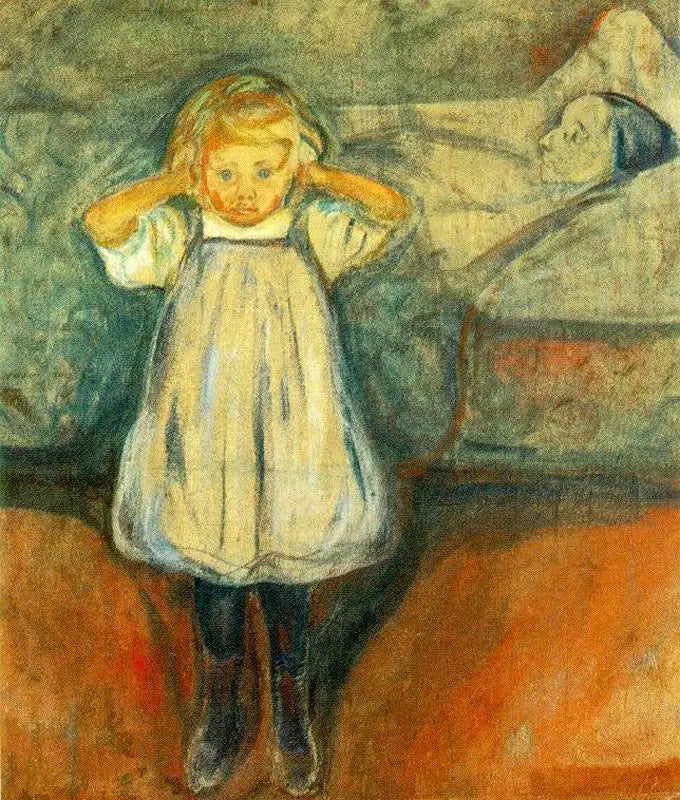 Der Tod und das Kind - Edvard Munch