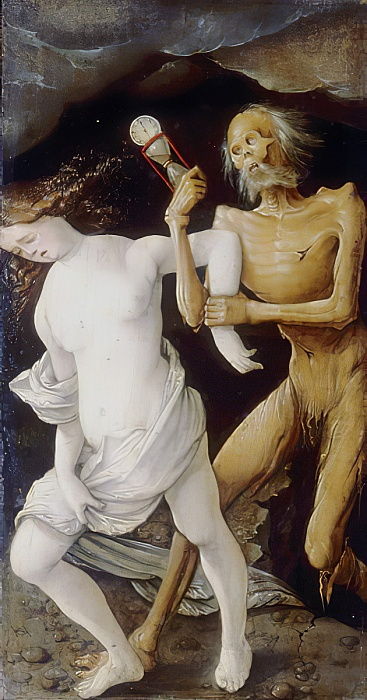 Der Tod verfolgt ein junges Mädchen - Hans Baldung Grien