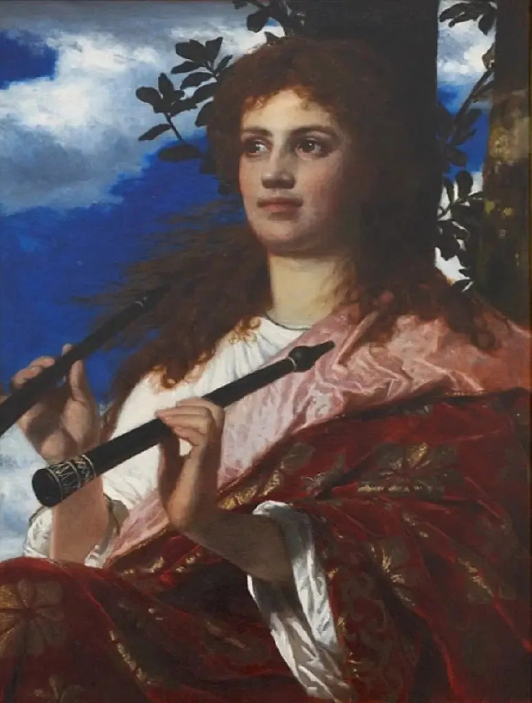 Die Muse von Anacreon - Arnold Böcklin