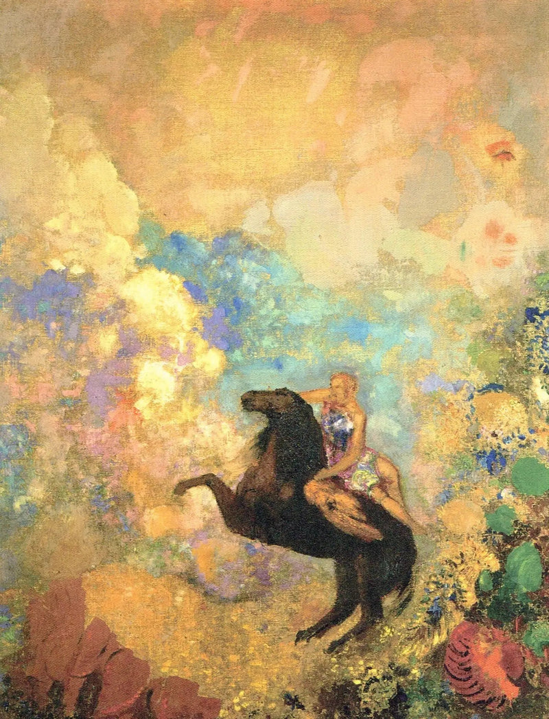 Die Muse auf Pegasus - Odilon Redon