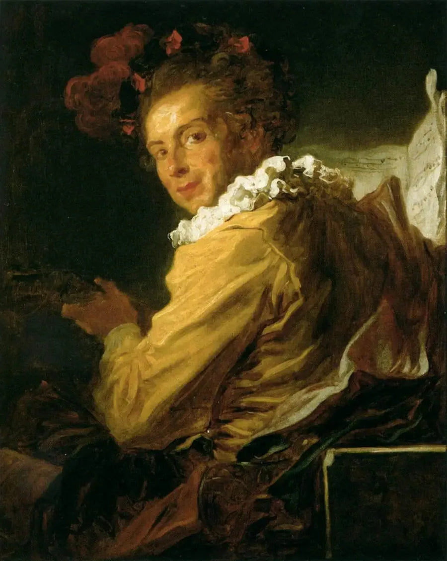 Die Musik - Porträt von M. de la Bretèche - Jean-Honoré Fragonard