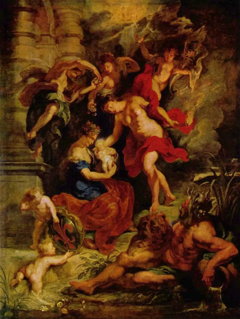 Die Geburt von Maria de' Medici am 26. April 1573 in Florenz - Peter Paul Rubens
