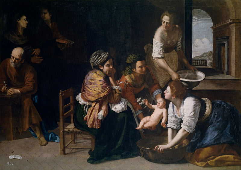 Die Geburt des heiligen Johannes der Täufer - Artemisia Gentileschi