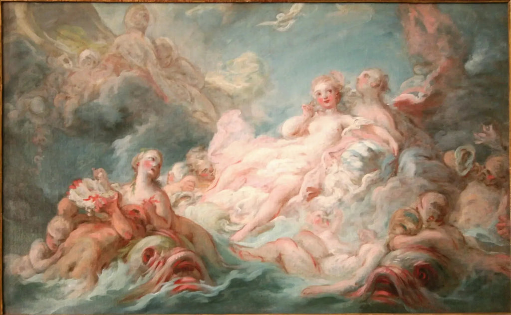 La Naissance de Vénus - Jean-Honoré Fragonard image 2 reproduction d’œuvre d’art à l’huile