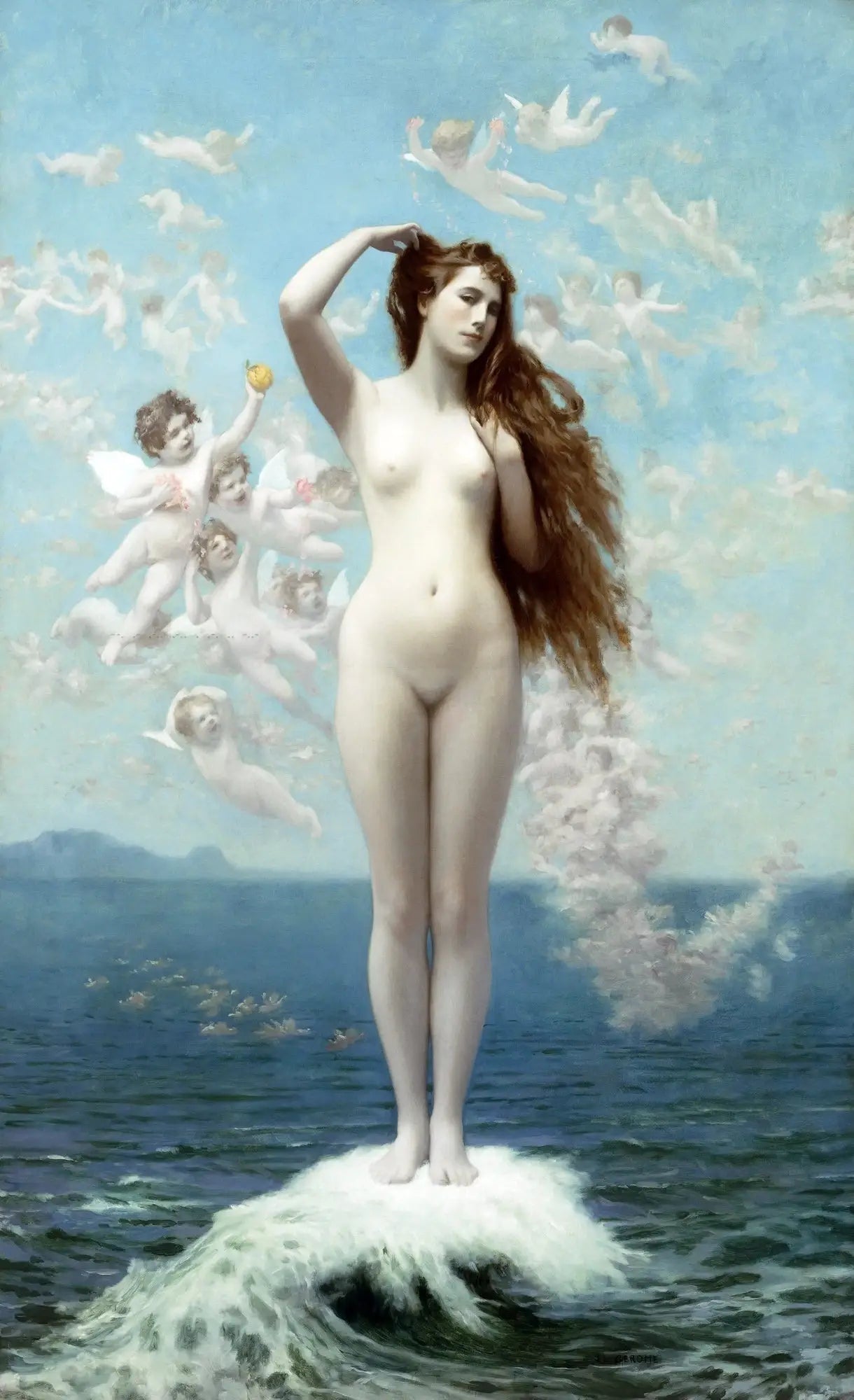 La Naissance de Vénus - Jean-Léon Gérôme image 1 copie peinte à la main à l’huile