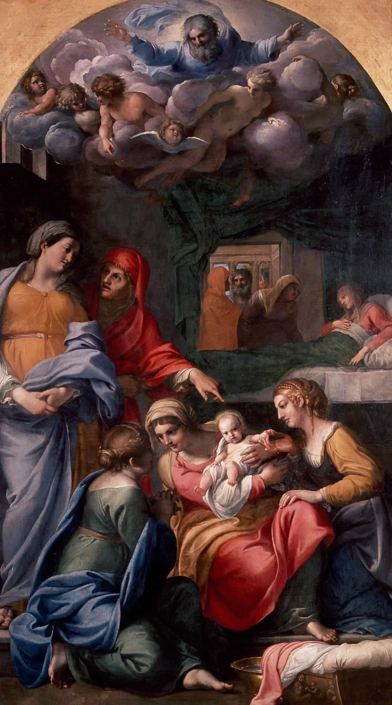 Die Geburt der Jungfrau - Annibale Carracci