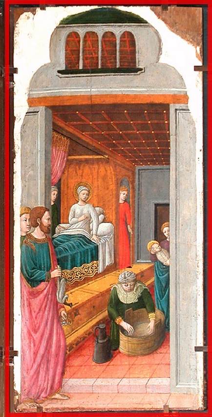 Die Geburt der Jungfrau - Giovanni Francesco da Rimini