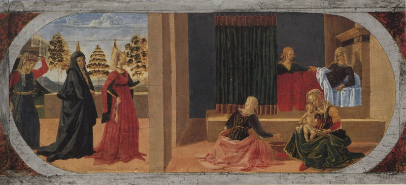 Die Geburt der Jungfrau - Pietro Perugino