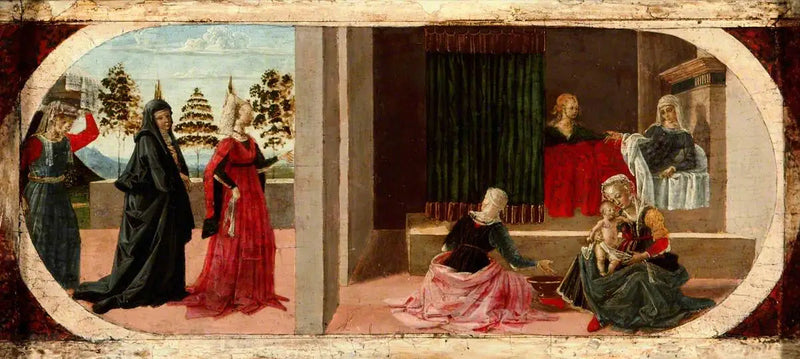 Die Geburt der Jungfrau - Pietro Perugino