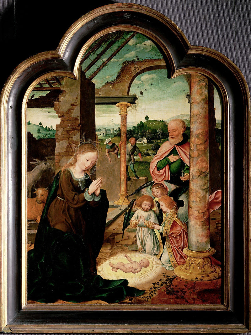 Die Geburt Christi - Joos van Cleve