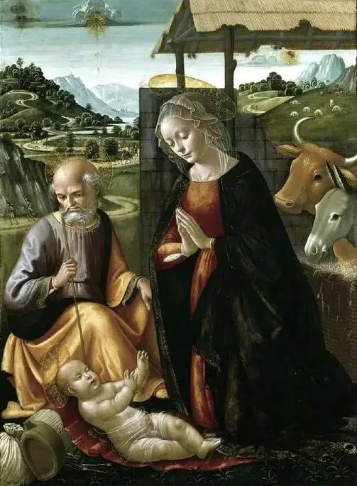 Die Geburt - Domenico Ghirlandaio