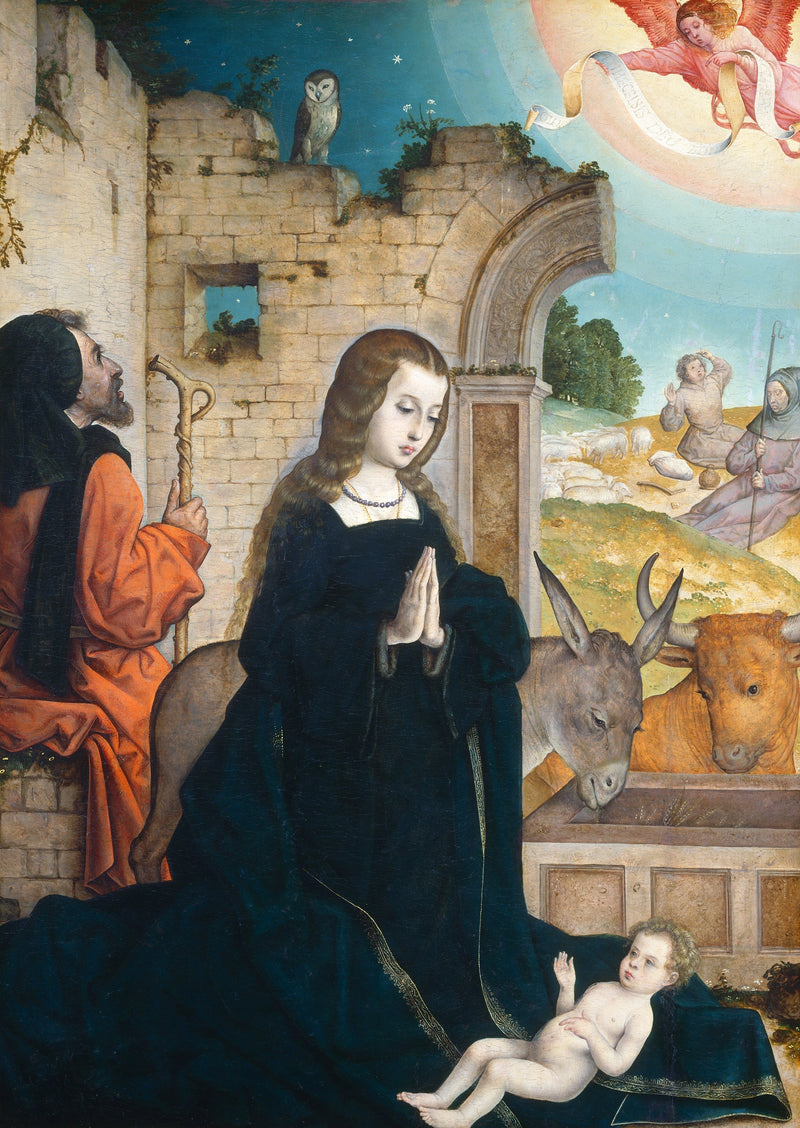 Die Geburt - Juan de Flandes
