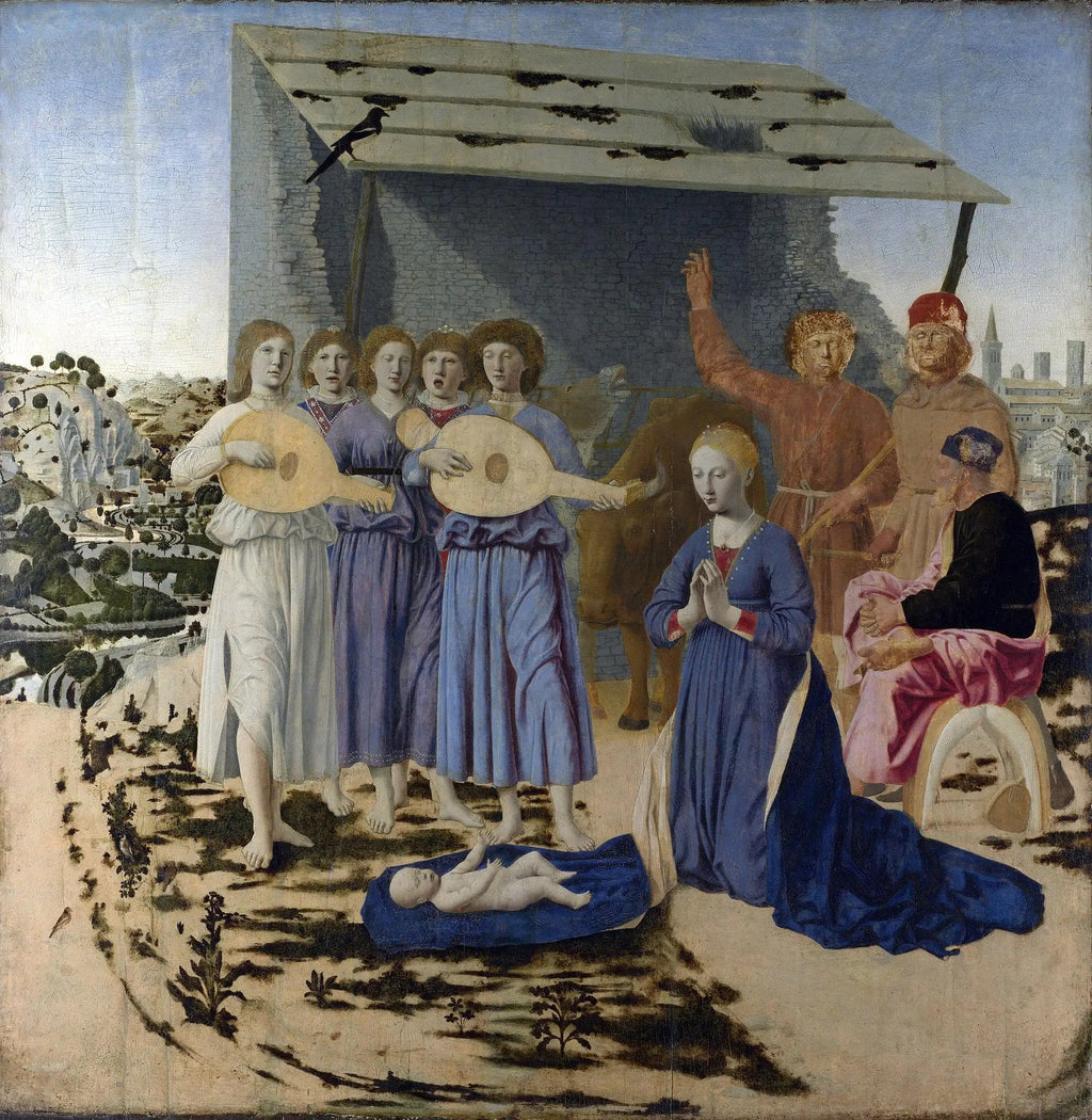 La Nativité - Piero della Francesca image 1 copie de tableau peinte à la main
