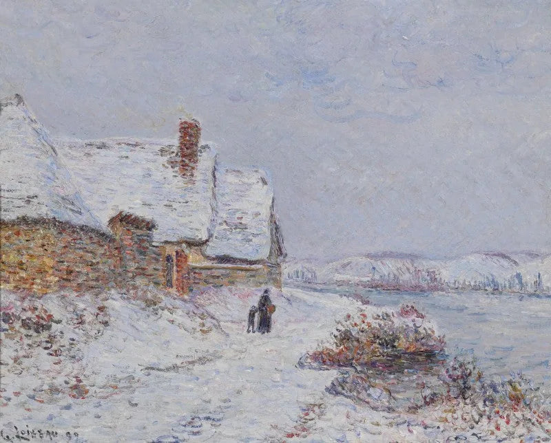 Der Schnee in Tournedos sur Seine - Gustave Loiseau