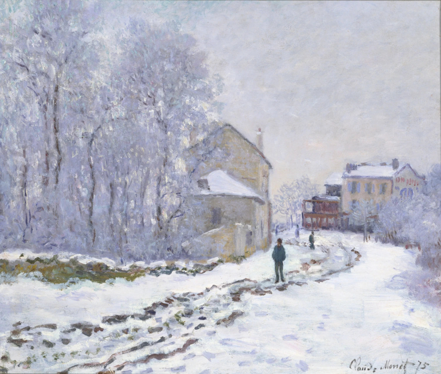 La Neige à Argenteuil W351 par Claude Monet, 1875, National Museum of Western Art