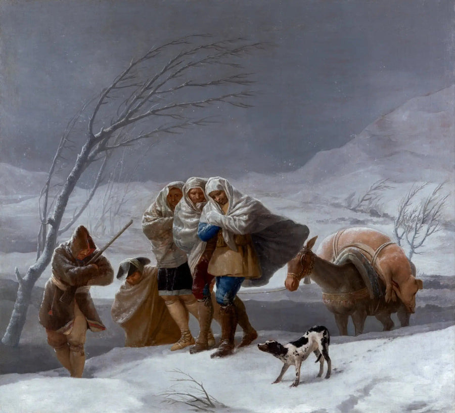 Der Schnee - Francisco de Goya