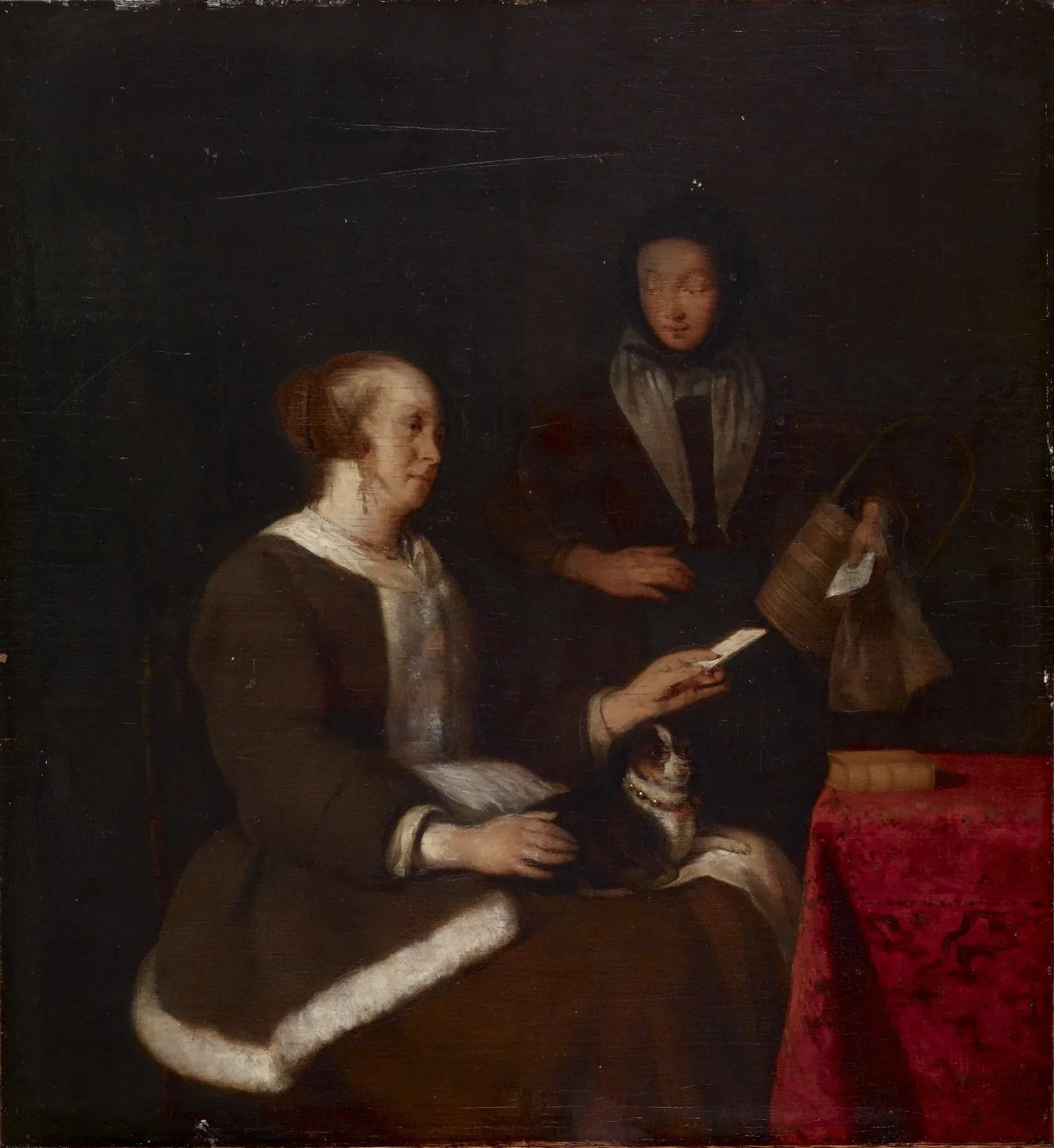 La note - Gabriel Metsu image 1 reproduction réalisée par Alpha Reproduction