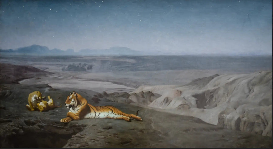 Die Nacht in der Wüste - Jean-Léon Gérôme